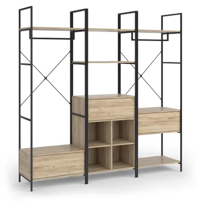 Productafbeelding van Garderobeset Vicco Enya Hout 60 x 180 cm 3 delen, Model 54349