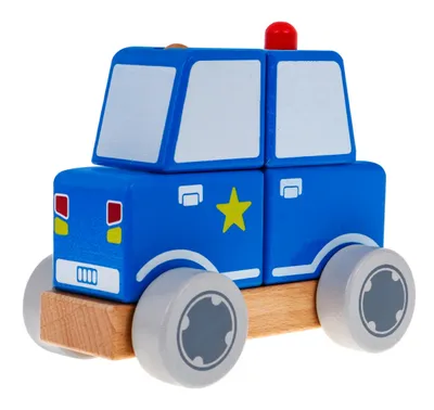 Immagine prodotto di Auto della polizia in legno