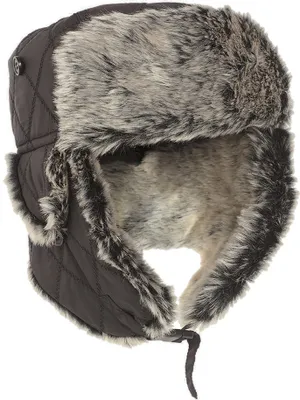 Produktbild von Wintermütze mit Kunstpelz schwarz