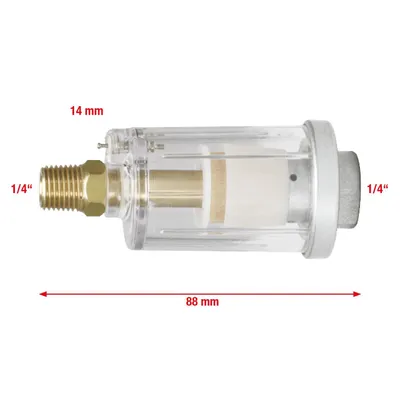 Image de KS TOOLS Séparateur d'eau à air comprimé 1/4" 88 mm - 515.3370