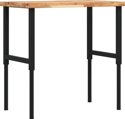 Produktbild von vidaXL Werkbank 100x60x(73-99,5) cm Massivholz Akazie Rechteckig