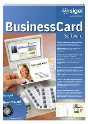 Immagine prodotto di sigel BusinessCard Software "Tedesco", per biglietti da visita