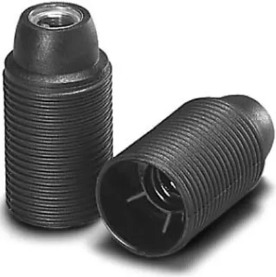 Image de Douille E14 noire, Agw, M10x1 - Ampoule Edison E14 102251