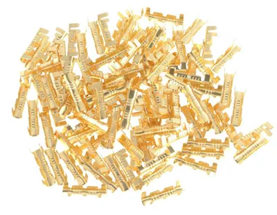 Stoßverbinder 100 Stück Messing 0,5–1,5 mm²