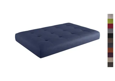 Produktbild von sunnypillow Palettenkissen Verona gesteppt Sitzkissen 120x60x15cm, Cobalt