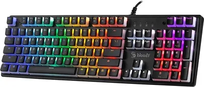 Produktbild von A4TECH BLOODY S510R Pudding mechanische Tastatur (blauer Schalter)