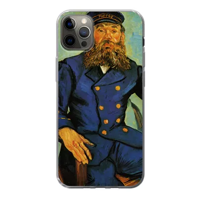 Produktbild von MuchoWow® Handyhülle Schutzhülle Hülle für iPhone 12 Pro Max Porträt von Joseph Roulin - Vincent van Gogh Silikon Softcase Handy Hülle - Hartschale