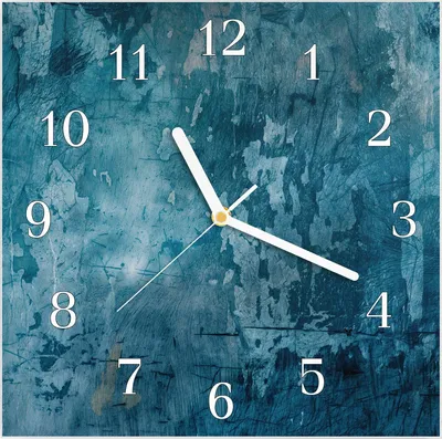 Produktbild von Wanduhr aus Glas mit Motiv Abstrakte Textur- 30 x 30 cm - inkl. Aufhängesystem