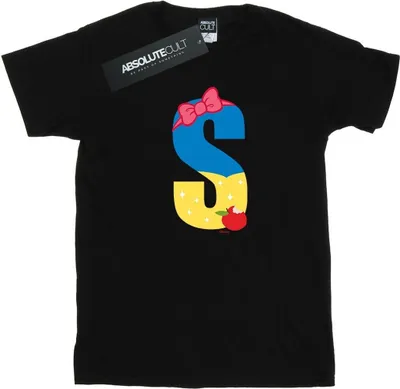 Produktbild von Disney - "Alphabet S Is For Snow White" T-Shirt für Herren BI44222 (XL) (Schwarz)