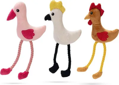 Produktbild von Beeztees Plüschspielzeug Huhn Kippi braun