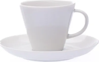 Produktbild von Weiße Tasse mit Untertasse, 100 ml, tschechisches Porzellan, Thun Tom