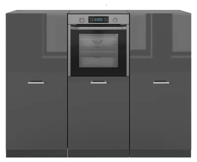 Immagine prodotto di Cucine componibili piccole Vicco R-Line Antracite lucido/antracite 180 cm senza piano di lavoro, Model 54012