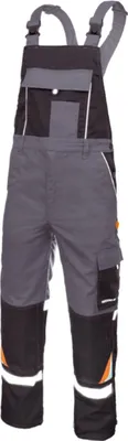 Produktbild von Professional Ref Latzhose mit Reflexstreifen Grau 58