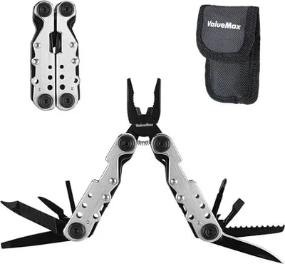 Produktbild von Valuemax Multifunktionale Zange, 13-in-1-Mini-Multitool, Werkzeugzellenmesser, Camping, faltbare Multi-Tool-Reparaturen Wandern