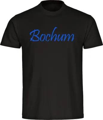 Produktbild von multifanshop Kinder T-Shirt - Bochum - Schriftzug, schwarz, Größe 152