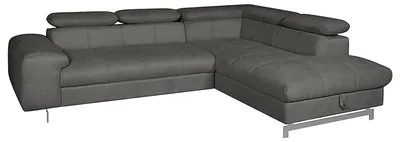 Produktbild von home24 Ecksofa mit Schlaffunktion - Velours