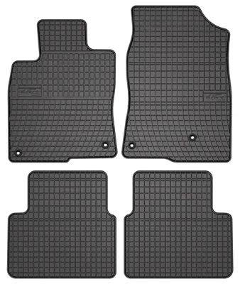 Produktbild von Gummi-Fußmatten für Honda Civic X 2017-2021 (Schrägheck) – 4-tlg, Schwarz, passgenau – Wielganizator SolidPRO