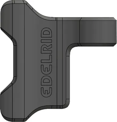 Screwlink 8mm Captive von Edelrid; ein Verschlußkarabiner für Klettern; mit markanter Form und Logo.