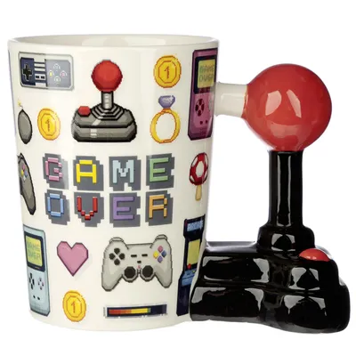 Obrázok produktu pre Puckator - Kubek Game Over z Ergonomicznym Uchem w Kształcie Joysticka
