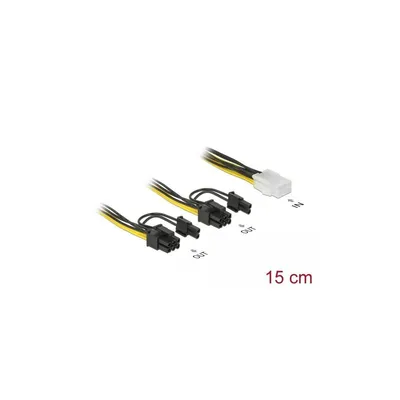 Productafbeelding van Delock stroomkabel - 6-polige PCIe-voeding (vrouwelijk)