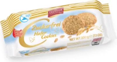 Immagine prodotto di Biscotti d'avena senza zucchero al gusto di nocciola di Coppenrath 200g