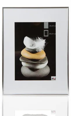 Image de AL-62 cadre photo aluminium 30x40 argent brillant
