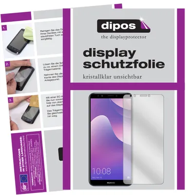 Produktbild von 2x Schutzfolie für Huawei Y7 Prime (2018) klar Displayschutzfolie Folie Display