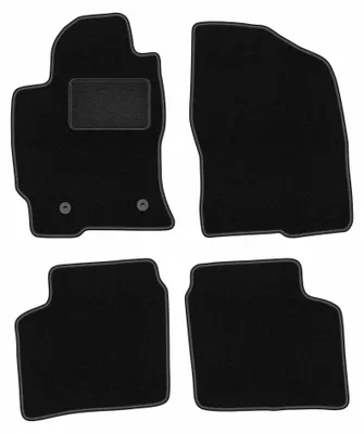 Zdjęcie produktu dla Dywaniki samochodowe welurowe LUX do: Toyota Prius II (2003-2010, hatchback) czarne, z mocowaniami