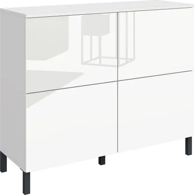 Produktbild von Kommode "Haama" 4-türig, weiß-glänzend