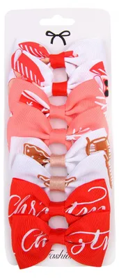 Image de Lot de 8 barrettes de Noël adorables pour enfants