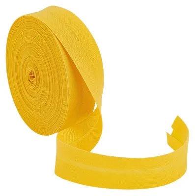 Schrägband 10m, 20–22 mm, Gold, Polykotton, DIY-Nähen