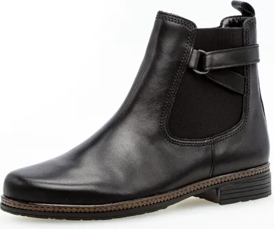 Produktbild von Gabor Comfort Chelsea Boot - Schwarz Glattleder Größe: 41 Normal