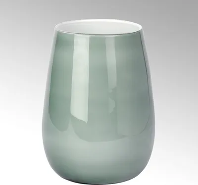 Produktbild von Pisano Vase groß Überfangglas, basalt H30 cm  D22 cm