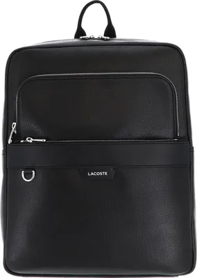 Produktbild von LACOSTE Freizeitrucksack Rucksack mit Laptopfach Square Backpack Noir schwarz