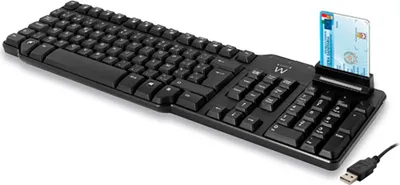 Obrázek produktu pro Ewent EW3251, Plná velikost (100 %), Kabel, USB, Mechanický spínač, Černá