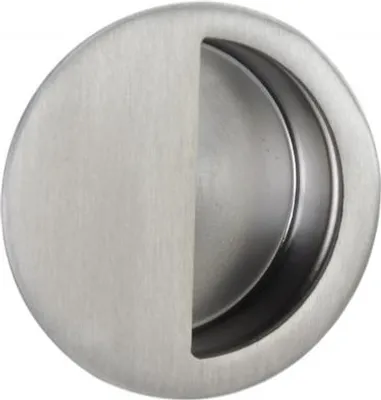 Zdjęcie produktu dla Wpuszczany, okrągły uchwyt do drzwi przesuwnych FH202 (fi 50 mm), stal nierdzewna