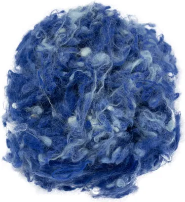 Filzwolle LumiArt blau – Merino Märchenwolle mit farbigen Noppen zum Filzen.