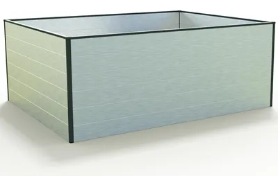 Image de GFP Christina 119 x 99 x 77 cm Carré potager surélevé, aluminium eloxé