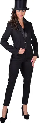 Produktbild von M212127-2-M schwarz Damen Party Theater Frack Cabaret mit Futter Gr.M