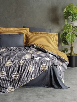 Produktbild von L'Essentiel Linge de Maison, Strew - Grey, Einzelbett-XXL-Bettbezug-Set (DE), Grau, 100 % Baumwolle, 155 x 155 cm