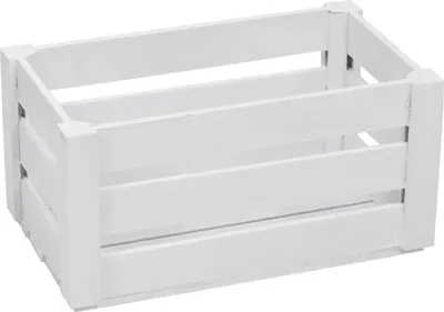 Zdjęcie produktu dla SKRZYNECZKA DREWNIANA BIAŁA M na zioła 22,5x14x12,5