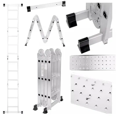 Produktbild von Extralink, Gelenkleiter, LAD4X4MP 4×4, 4,65 m (+Plattform)