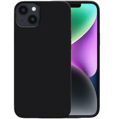 Zdjęcie produktu dla Silikonowe etui Smartphonica do iPhone'a 14 Plus z miękkim wnętrzem - czarne
