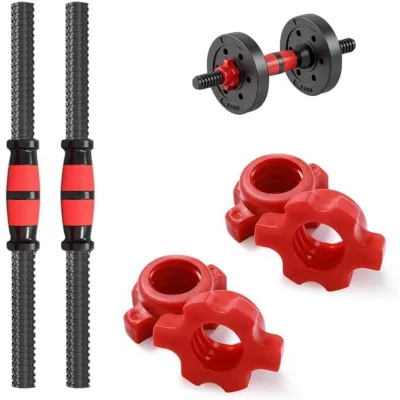 Image de Barres de haltères pour musculation avec poignées antidérapantes
