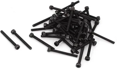 Image de Vis à tête hexagonale en acier inoxydable noir M3 x 30 mm