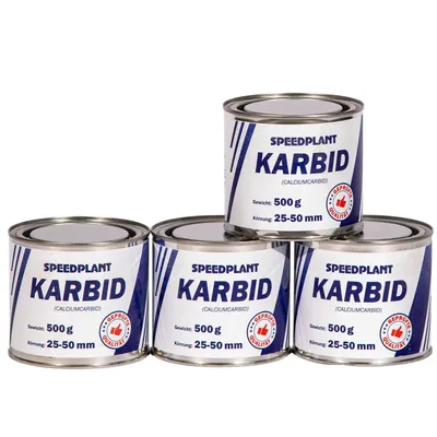 Produktbild von Karbid 2 kg (4x 500g) - Carbid Kabit Kabitt karbitt Karbit Karbid Extra Große Körnung 25-50mm - 4 Dosen