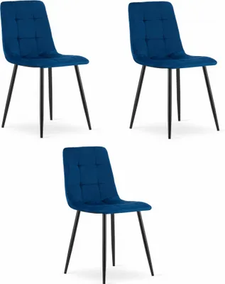 Immagine prodotto di Sedia KARA - velluto blu navy x 3