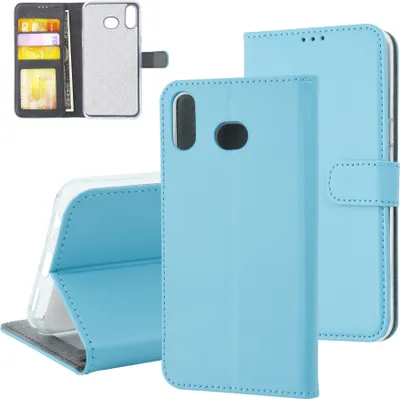 Immagine prodotto di Samsung Galaxy A6s Portacarte L blu Custodia a libro per Galaxy A6s Chiusura magnetica