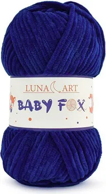 Produktbild von Luna Art Baby Fox Wolle Dunkel Kobaltblau, 100% Polyester, Weich & Kuschelig