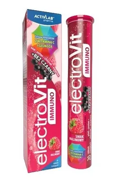 Obrázek produktu pro IMMUNO TABLETY ElectroVit s malinovou příchutí, 20 kusů